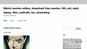 What Mega-movie.net website looked like in 2015 (8 years ago)