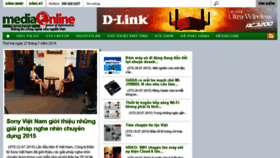 What Mediaonline.vn website looked like in 2015 (10 years ago)