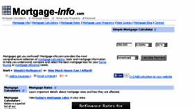 What Mortgage-info.com website looked like in 2015 (8 years ago)