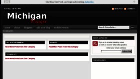 What Michiganblogger.com website looked like in 2015 (8 years ago)