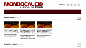 What Mondocalcio.info website looked like in 2015 (8 years ago)