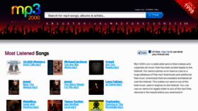 What Mp3-2000.com website looked like in 2011 (13 years ago)