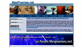 What Mespoemes.net website looked like in 2015 (8 years ago)
