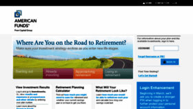 What Myretirement.retire.americanfunds.com website looked like in 2015 (8 years ago)
