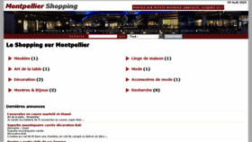 What Montpelliershopping.fr website looked like in 2015 (8 years ago)