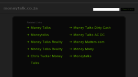 What Moneytalk.co.za website looked like in 2015 (8 years ago)