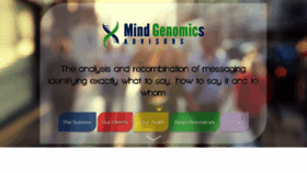 What Mindgenomics.com website looked like in 2015 (8 years ago)