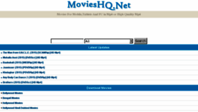 What Movieshq.net website looked like in 2015 (8 years ago)