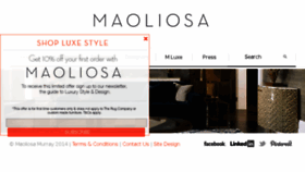 What Maoliosa.com website looked like in 2015 (8 years ago)