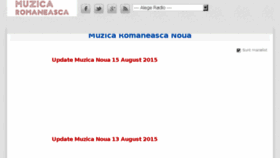 What Muzica-romaneasca.com website looked like in 2015 (8 years ago)