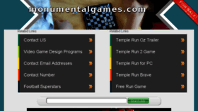 What Monumentalgames.com website looked like in 2015 (8 years ago)