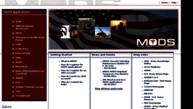What Mods.army.mil website looked like in 2015 (9 years ago)