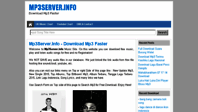 What Mp3server.info website looked like in 2015 (8 years ago)
