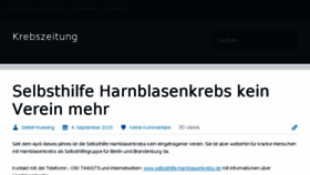 What Mensch-und-krebs.de website looked like in 2015 (8 years ago)