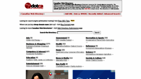 What Mydotca.ca website looked like in 2015 (8 years ago)