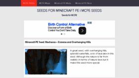 What Mcpeseeds.net website looked like in 2015 (8 years ago)