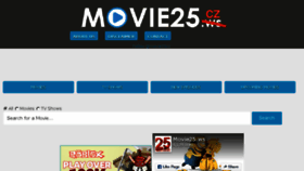 What Movie25.cz website looked like in 2015 (8 years ago)
