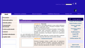 What Mfinante.ro website looked like in 2015 (10 years ago)