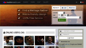 What Muslimmatch.com website looked like in 2015 (8 years ago)