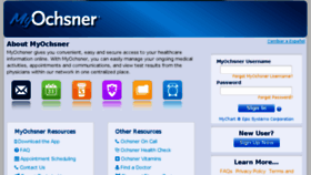 What Myochsner.org website looked like in 2015 (8 years ago)