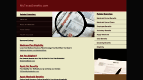 What Mytexasbenefits.com website looked like in 2011 (13 years ago)