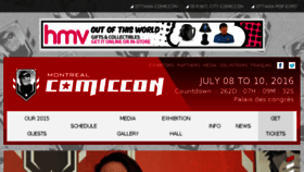 What Montrealcomiccon.com website looked like in 2015 (8 years ago)