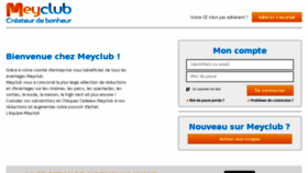 What Meyclub.com website looked like in 2015 (8 years ago)