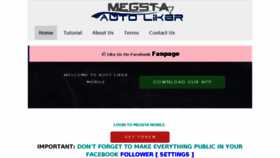 What Megsta.com website looked like in 2015 (8 years ago)