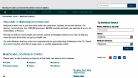 What Medicarelocations.com website looked like in 2015 (8 years ago)