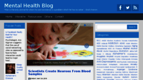 What Mentalhealthblog.com website looked like in 2015 (8 years ago)