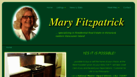 What Maryfitzpatrick.ca website looked like in 2015 (8 years ago)