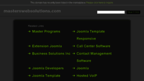 What Masterswebsolutions.com website looked like in 2015 (8 years ago)