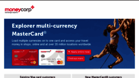 What Moneycorpcard.com website looked like in 2015 (8 years ago)