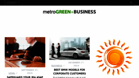 What Metrogreenbusiness.com website looked like in 2015 (8 years ago)