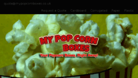 What Mypopcornboxes.co.uk website looked like in 2015 (8 years ago)