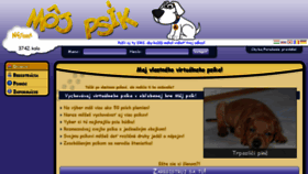 What Mojpsik.sk website looked like in 2015 (8 years ago)
