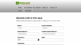 What Meleon.com website looked like in 2015 (8 years ago)