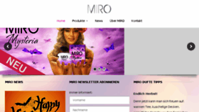 What Miro-cosmetics.de website looked like in 2015 (8 years ago)