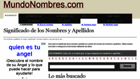 What Mundonombres.com website looked like in 2015 (8 years ago)