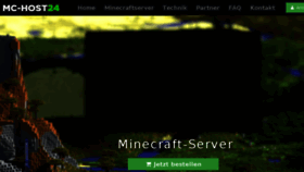 What Mc-host24.de website looked like in 2015 (9 years ago)