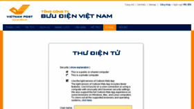 What Mail.vnpost.vn website looked like in 2015 (8 years ago)