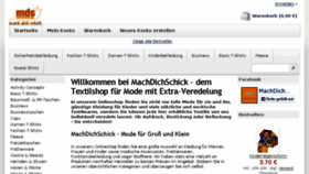 What Machdichschick.de website looked like in 2015 (8 years ago)