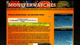 What Monsterwatches.eu website looked like in 2015 (8 years ago)