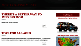 What Mostlysavingmoney.com website looked like in 2015 (8 years ago)