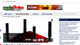 What Mediaonline.vn website looked like in 2015 (9 years ago)