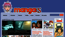 What Mangaes.com website looked like in 2015 (8 years ago)