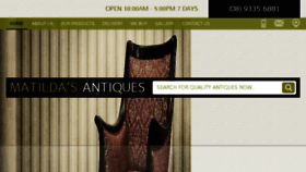 What Matildasantiques.com.au website looked like in 2015 (8 years ago)