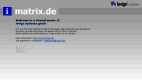 What Matrix.de website looked like in 2015 (8 years ago)