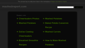 What Mashedreport.com website looked like in 2015 (8 years ago)