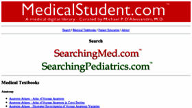 What Medicalstudent.com website looked like in 2015 (8 years ago)